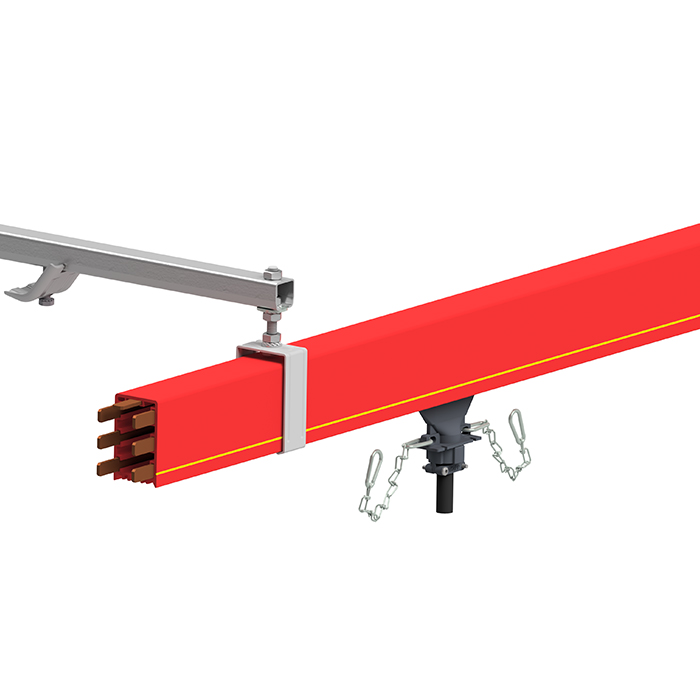 Click-Ductor closed conductor bar with current collector
